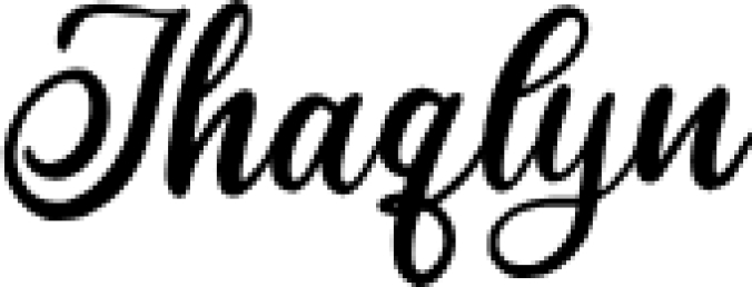 Jhaqly Font Preview