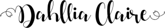 Dahllia Claire Font Preview