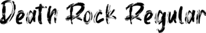 Death Rock Font Preview