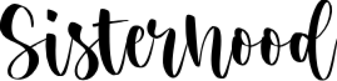 Sisterhood Font Preview