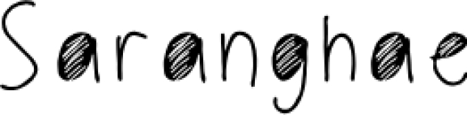 Saranghae Font Preview
