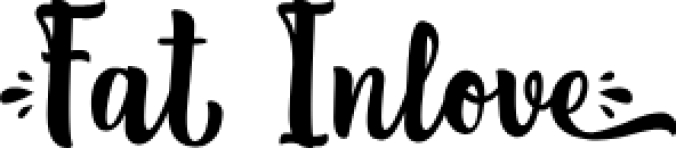 Fat Inlove - Font Preview