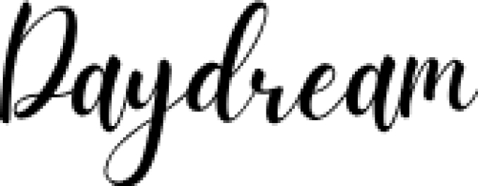 Daydream Font Preview