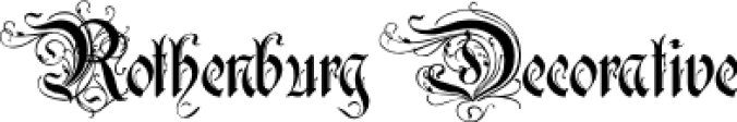 Rothenburg Decorative Font Preview