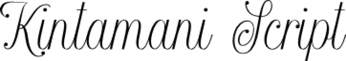 Kintamani Scrip Font Preview