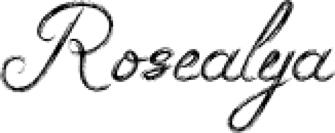 Rosealya Font Preview