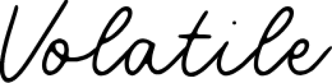 Volatile Font Preview
