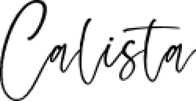 Calista Font Preview