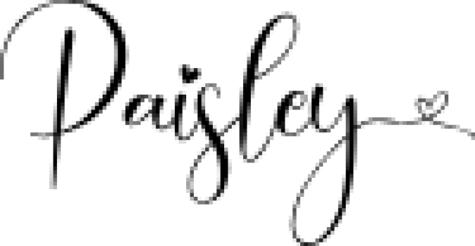 Paisley Font Preview
