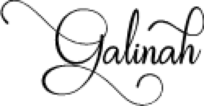 Galinah Font Preview