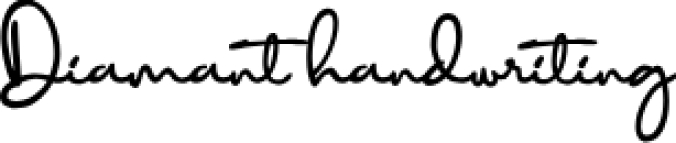 Diamant handwriting Font Preview
