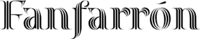 FanfarrÃ³ Font Preview