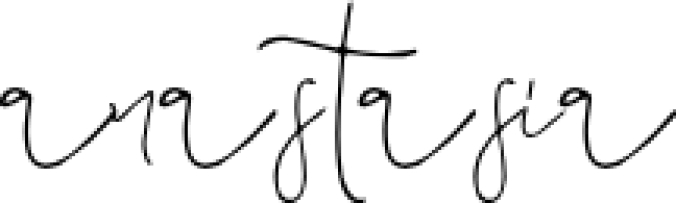 Anastasia Font Preview