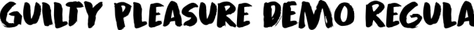 Guilty Pleasure Font Preview