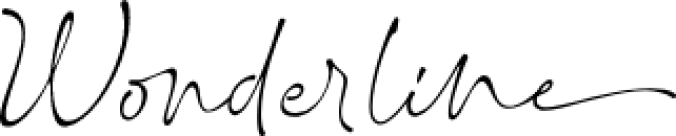 Wonderline Font Preview