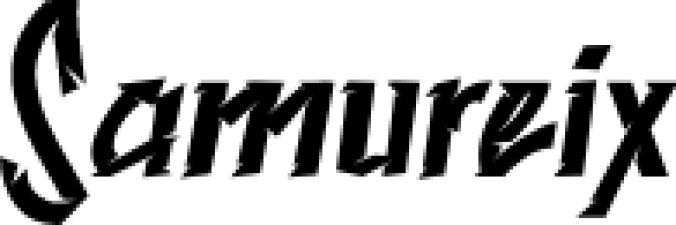 Samureix Font Preview