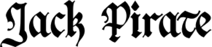 Jack Pirate Font Preview