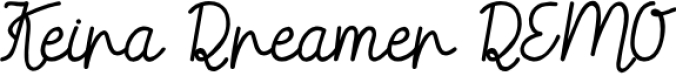Keira Dreamer Font Preview
