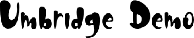 Umbridge Font Preview