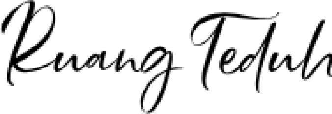 Ruang Teduh Font Preview