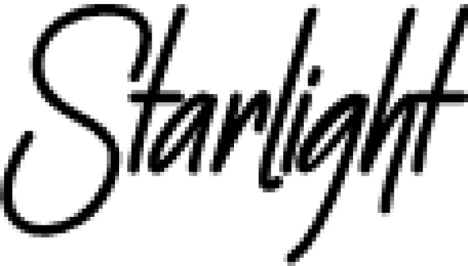 Starligh Font Preview