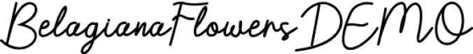 Belagiana Flowers Font Preview
