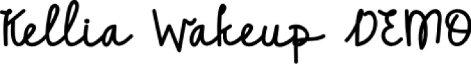 Kellia Wakeup Font Preview