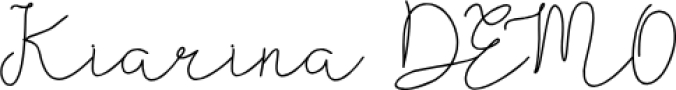 Kiarina Font Preview