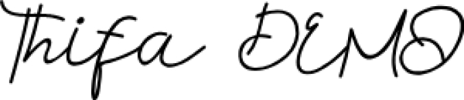 Thifa Font Preview
