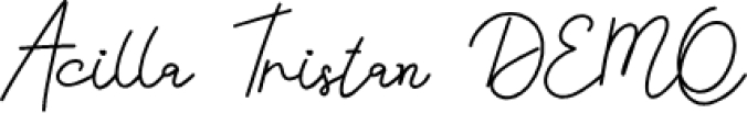 Acilla Trista Font Preview