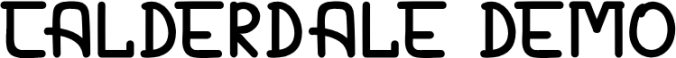 CALDERDALE Font Preview