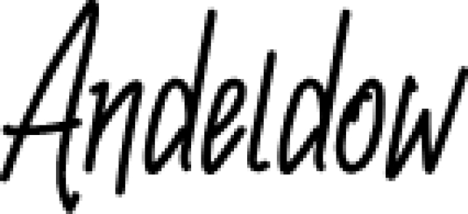 Andeldow Font Preview