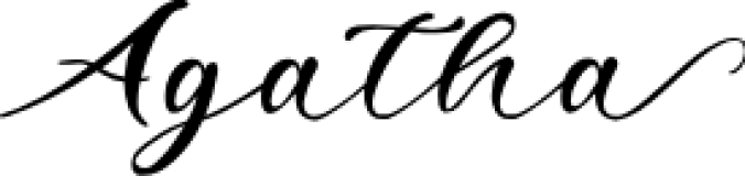 Agatha Font Preview