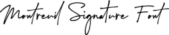 Montreuil Signature Font Preview