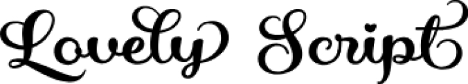 Lovely Scrip Font Preview