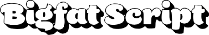 Bigfat Scrip Font Preview