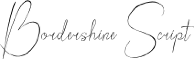 Bordershine Scrip Font Preview