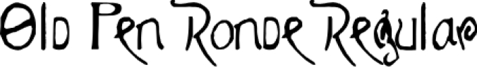 Old Pen Ronde Titling Font Preview