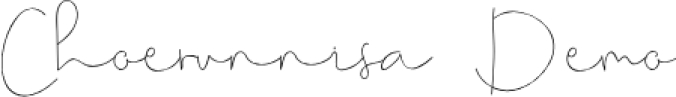 Choerunnisa Font Preview