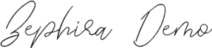 Zephira Font Preview