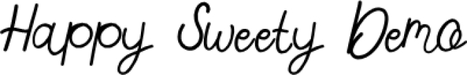 Happy Sweety Font Preview