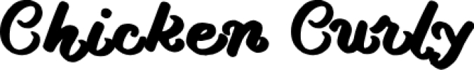 Chicken Curly Font Preview