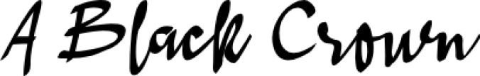 A Black Crow Font Preview