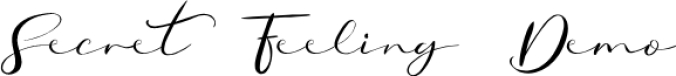 Secret Feeling Dem Font Preview