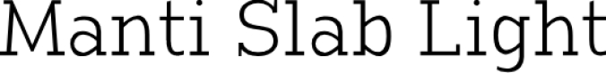 Manti Slab Font Preview