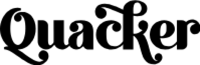 Quacker Font Preview