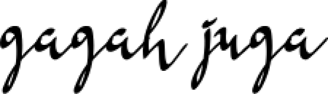 Gagah Juga Font Preview