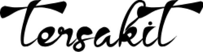 Tersaki Font Preview