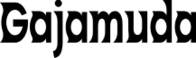 Gajamuda Font Preview