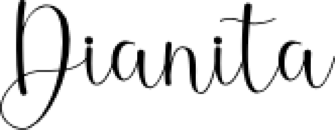 Dianita Font Preview